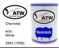 Preview: Chevrolet, Artic White, 2694 (1958): 500ml Lackdose, von ATW Autoteile West.